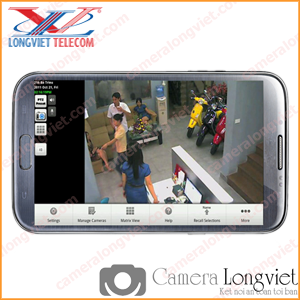 Phần mềm quản lí Camera Samtech trên điện thoại di động