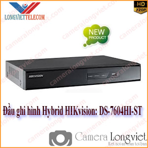 Đầu ghi hình Hybrid DVR Camera HIKVISION DS-7604HI-ST