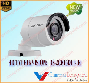 Camera HD-TVI hình trụ hồng ngoại 2MP DS-2CE16D1T-IR