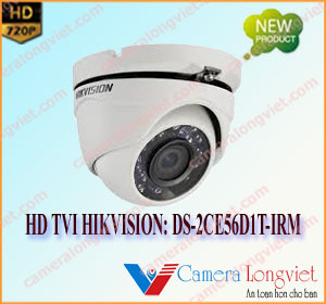 Camera HD-TVI dome hồng ngoại 2MP DS-2CE56D1T-IRM