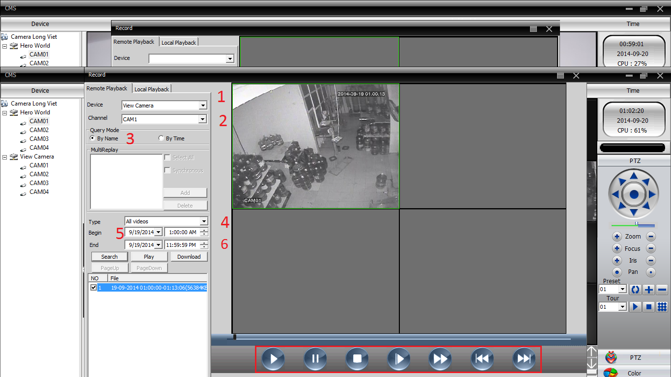 Hướng dẫn xem lại camera bằng phần mềm CMS Samtech