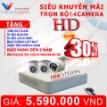 Bộ 03 Camera Turbo HD HIKVISION độ nét cao HD720P